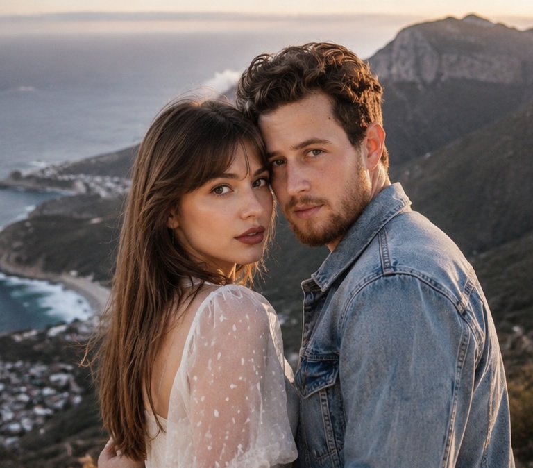 Couple mountain portrait